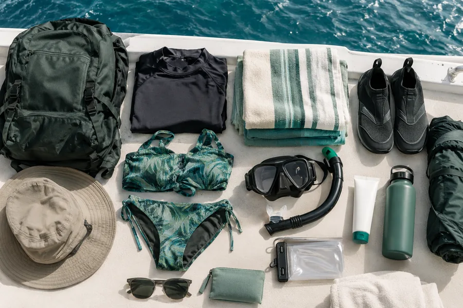 Packliste für die Bootstour nach Coiba bei Coiba National Park Boat Trips, Santa Catalina, Panama