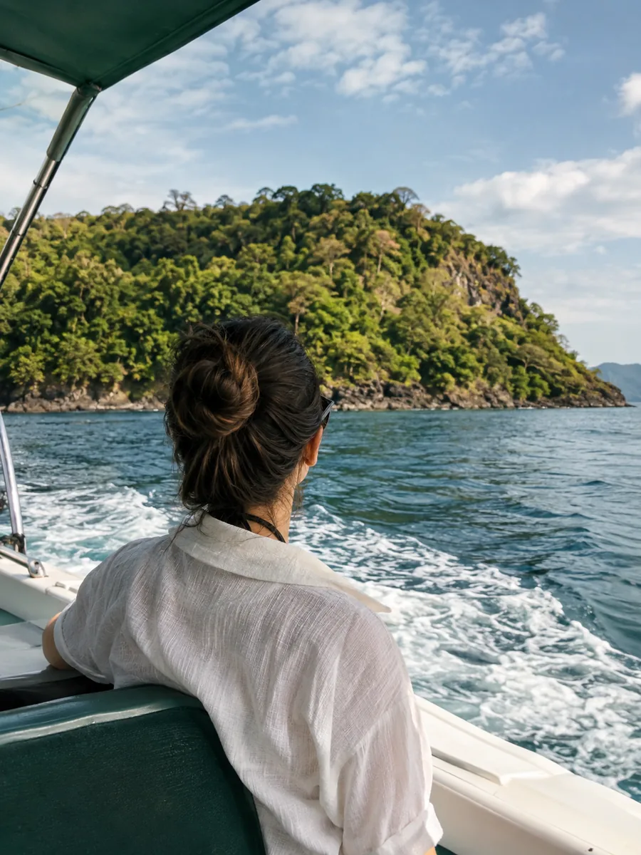 Aussicht bei Bootstouren im Nationalpark Coiba